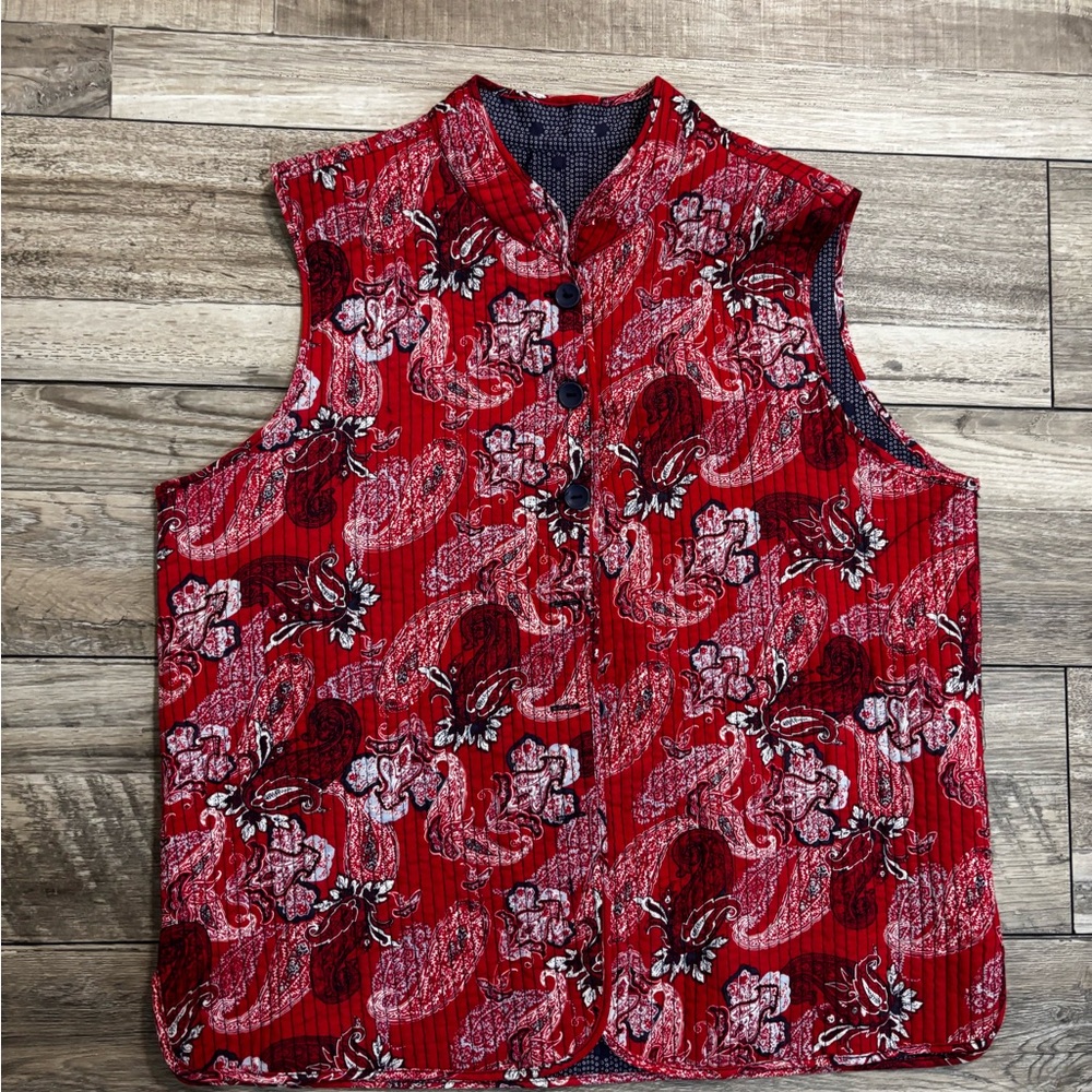 Homemade Quilted vest Size Medium